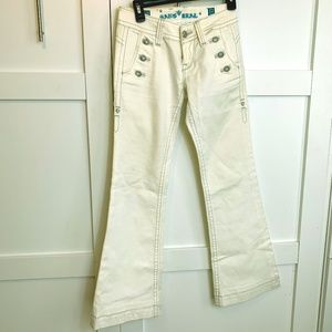 Boot cut white Sailor jeans